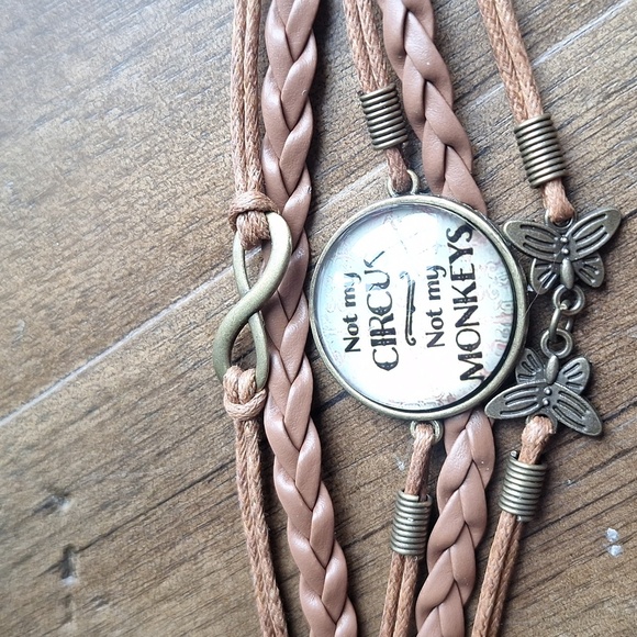 "Not My Circus, Not My Monkeys" Boho Bracelet - Picture 1 of 5